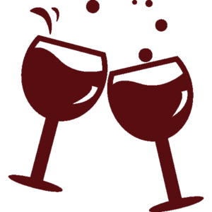 two wine glasses