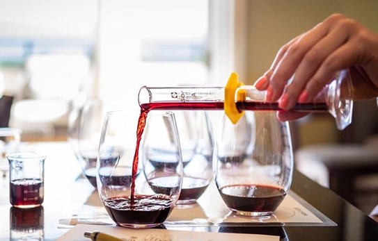 red wine blending