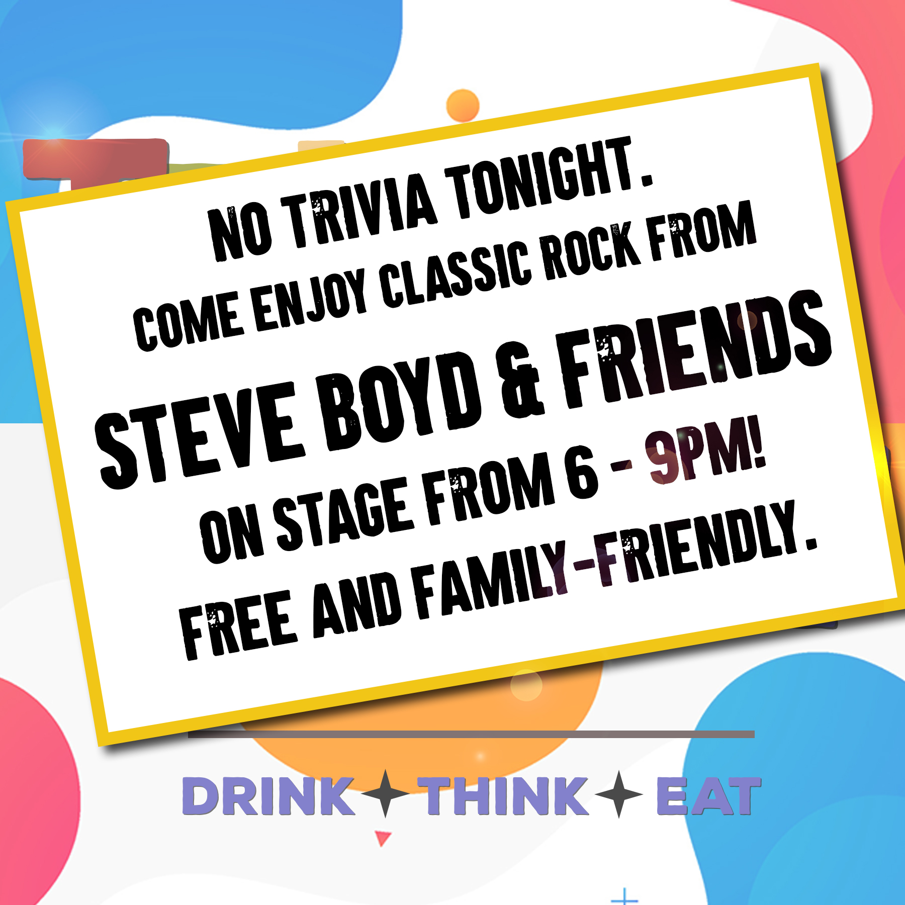No trivia tonight