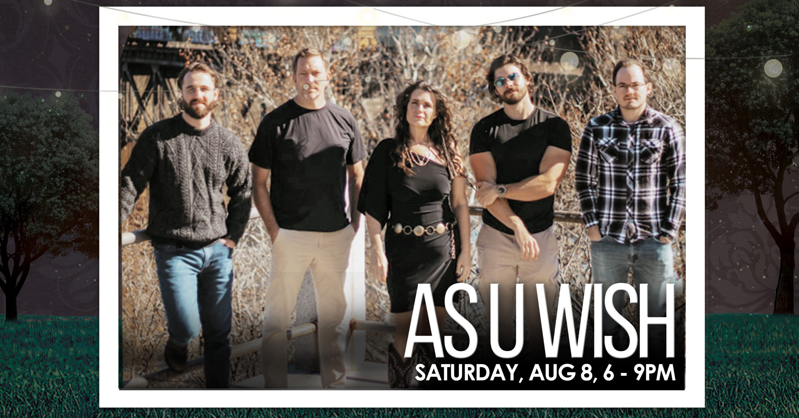 Live music at 868 Estate Vineyards Loudoun County As U Wish Band