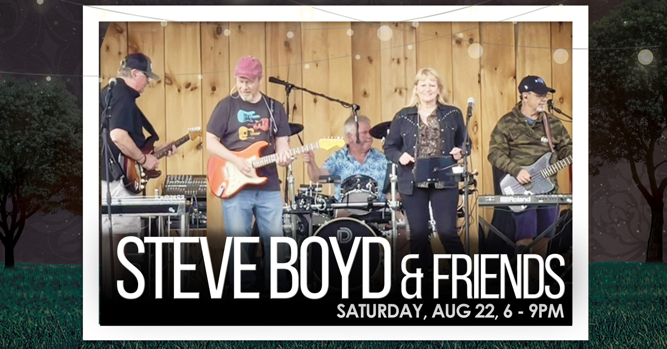 Live music at 868 Estate Vineyards Loudoun County Steve Boyd and Friends